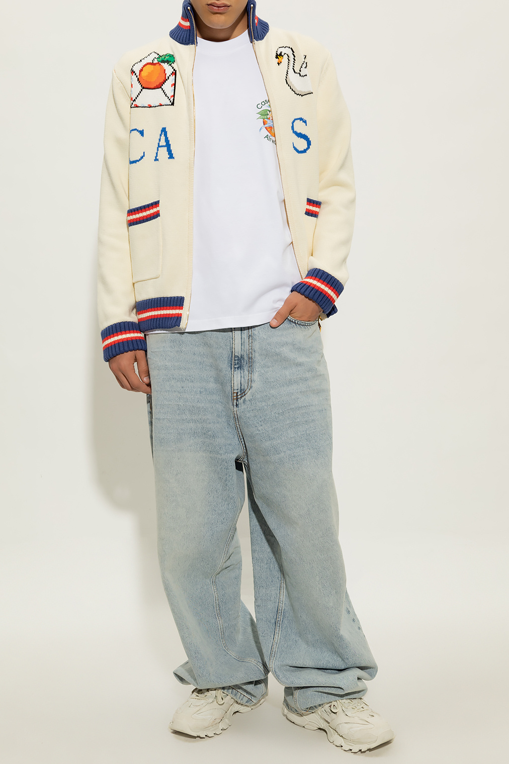 Printed T - ADIDAS ORIGINALS LOOSE-FITTING CROPPED HOODIE